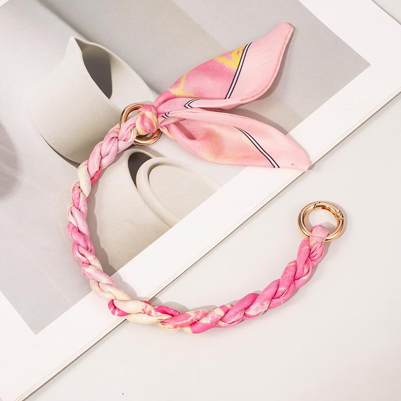Evelyn Silk Scarf Woven Handbag Strap Chain - High-End Replacement Accessory