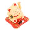 3.5in   Fortune Cat Solar Powered Waving   Cat Display Decoration for Desktop Home Entrance Car