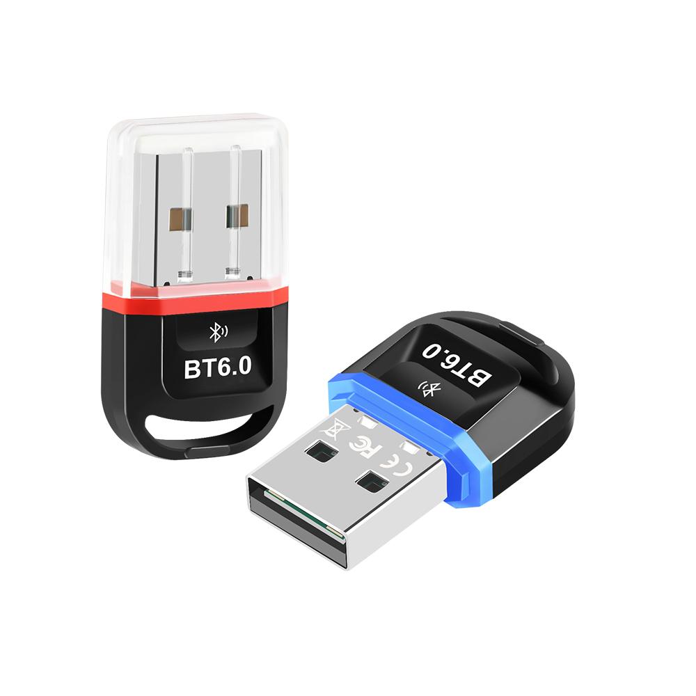 Adapter Bluetooth 6.0 Bezprzewodowy Nadajnik Odbiornik Audio Dongle USB do Samochodu Słuchawek Głośnika Bez Sterowników Dla Windows 8.1/10/11