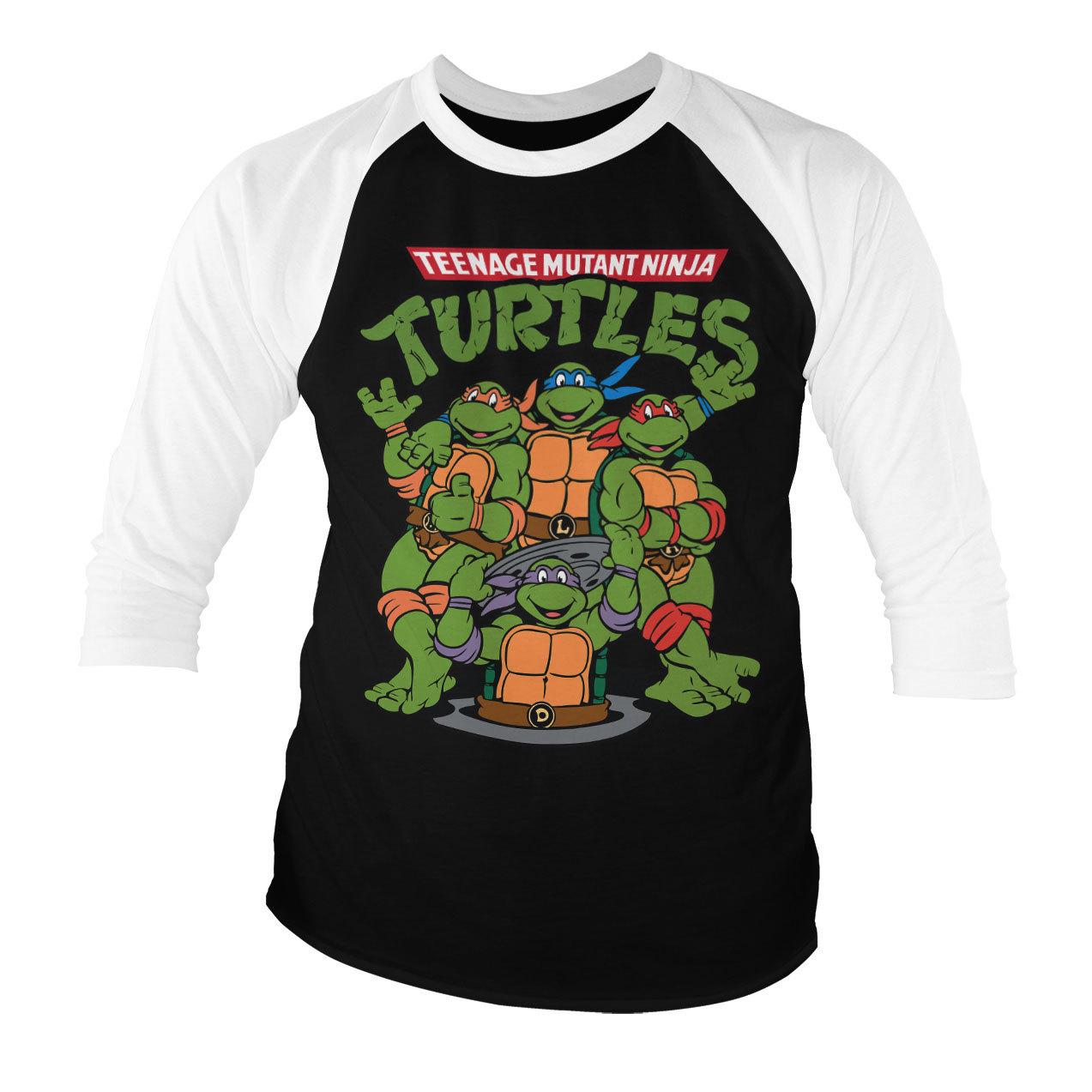 Tee-Shirt À Manches 34 Des Tortues Ninja Mutantes Officiellement Licencié S