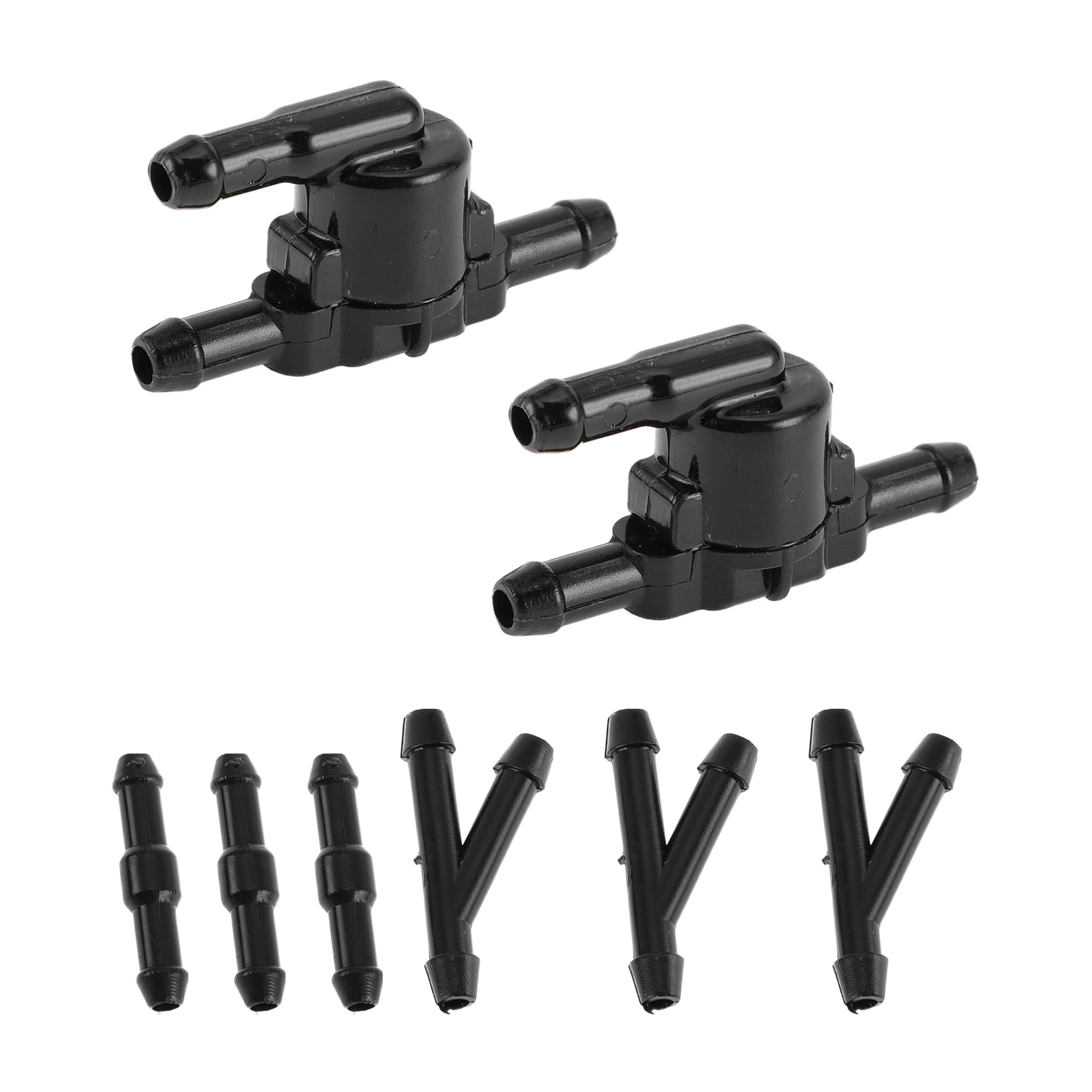 HOPESPANNER Совместимо с TOYOTA Corolla 2014-2015 Форсунка омывателя лобового стекла 8532128020 Черная Передняя форсунка омывателя лобового стекла Пластиковая 1 комплект