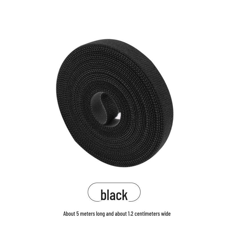 Strong Adhesive Hook and Loop Strap with Tearable Binding Buckle