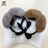 Women's Cute Warm Windproof Plush Earmuffs: Solid Color Ear Warmers for Autumn and Winter, Ideal for Cycling and Versatile Use