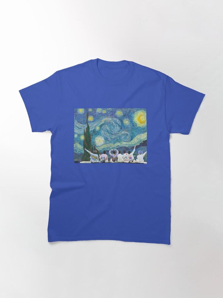 The Starry Night with Classic TShirt 2026 Summer Mens Womens Luxury Fashion Cotton Leisure Street Wear Y2K Oversized Tshirt