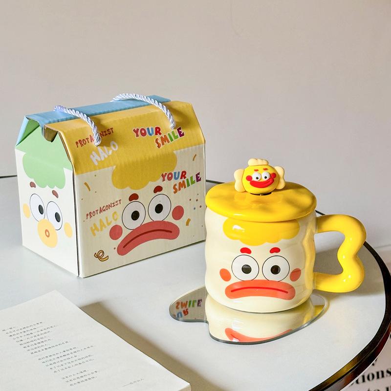 Creative funny mug gift box with souvenir practical ceramic cup for girlfriends, friends and girls birthday gifts