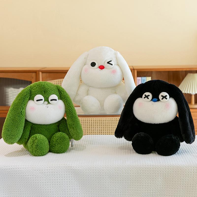 Cartoon Eyes Rabbit Plush Toy Children Sleeping Doll Girls Travel Fashion Backpack Birthday Gift