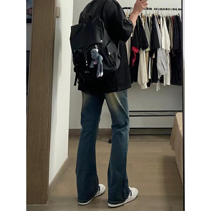 Retro Jeans Men'S Autumn New Style Explosive Street Hooligan Handsome Casual Pants For Teenagers Loose Straight Leg Wide Leg Men'S Pants