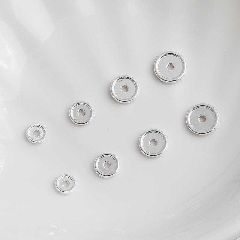 14K Gold Filled Spacer for DIY Jewelry: Grooved Washer for Bracelets & Necklaces