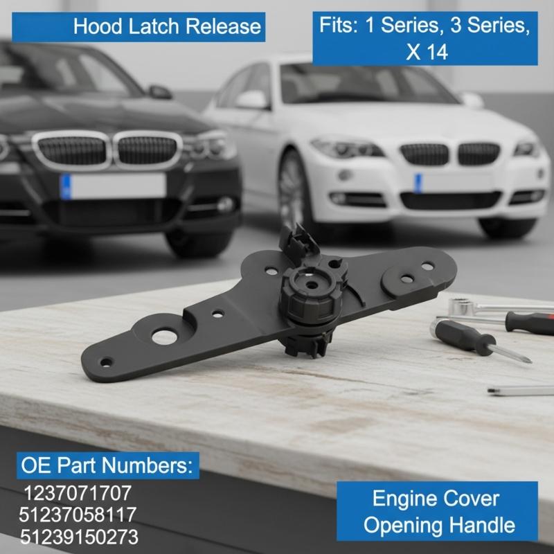 51237071707 51237058117 51239150273 for E84 E87 Engine Hood Bonnet Release Handle Lever Bracket Replacement Accessories