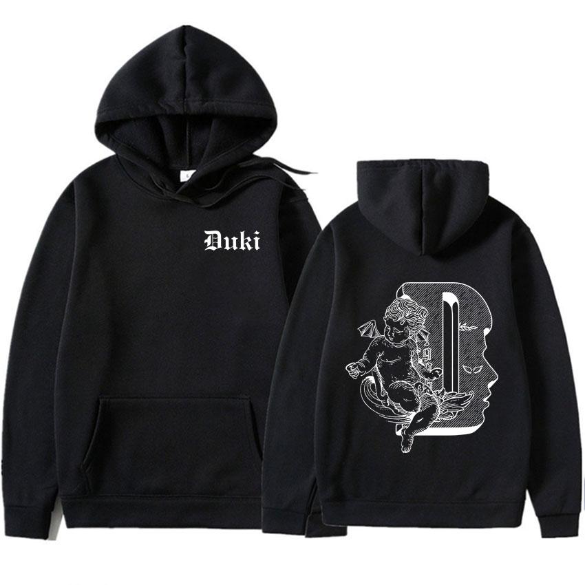 Rapper Duki Tour Merch Sweatshirt Graphics Gothic Casual Oversized Y2k Clothes Hoodie Hip Hop Mens Loose Pullover