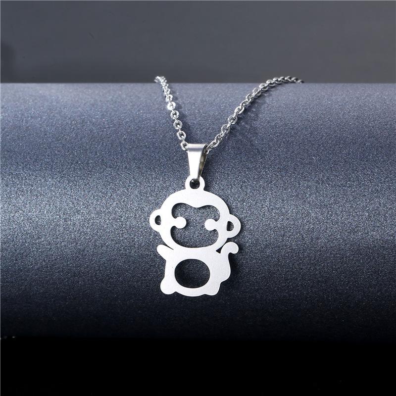 [Neue Titanstahl Kurze Choker Halskette Hip Hop Street Anhänger Kette Für Trendige Mädchen Ausgeh Accessoires]