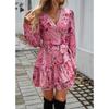 Women's Dresses Elegant and Elegant V-neck Printed A-line Dress