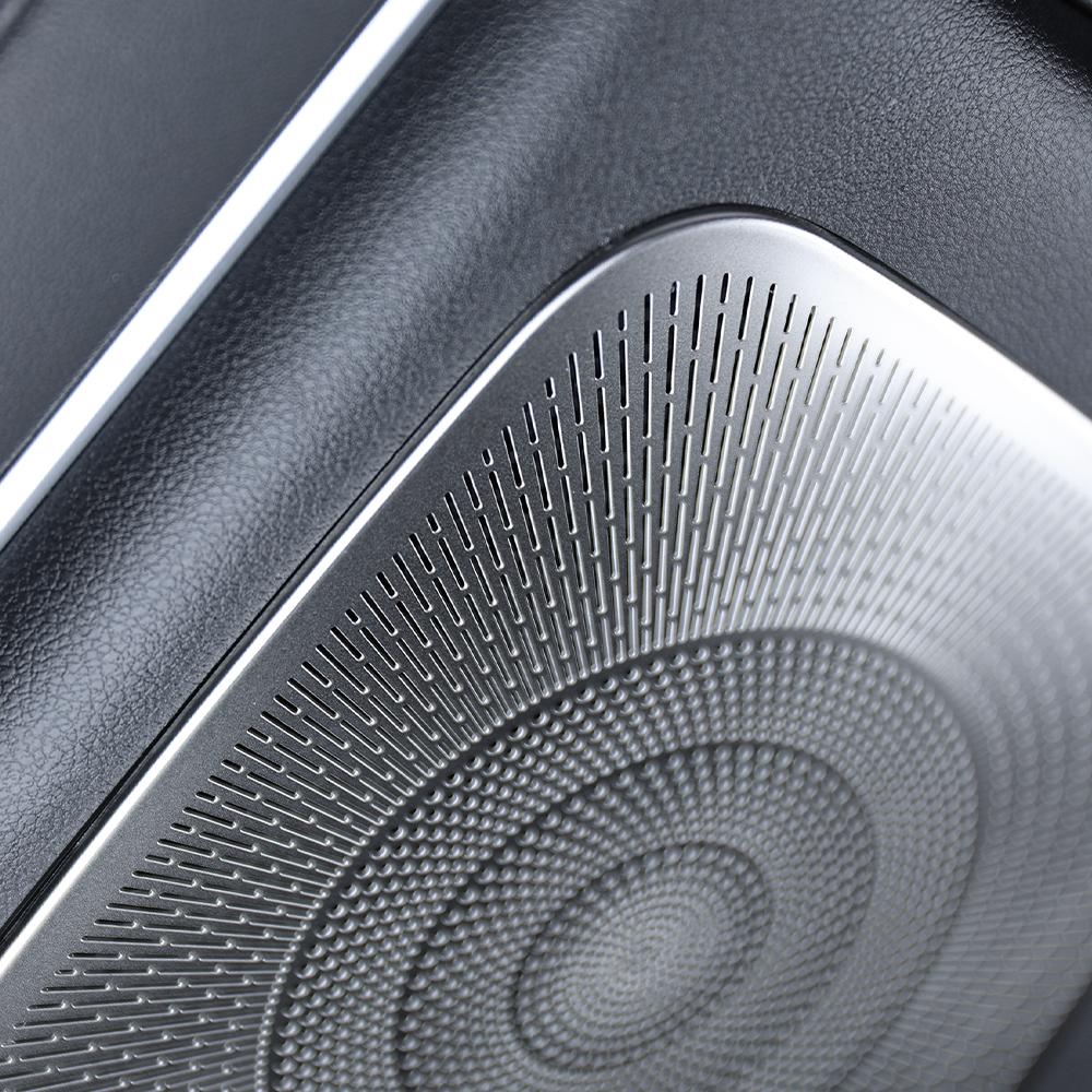 For Hyundai Palisade LX3 2026 Silver Stainless Steel Door Speaker Horn Cover Scratch Resistant Bright Mask Trim LHD/RHD