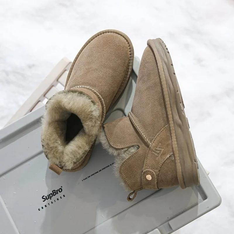 New Classic Thickened Fluff Women's Snow Boots Comfortable Warm Ankle Boots Women Winter Ladies Shoes Chunky Botas Mujer
