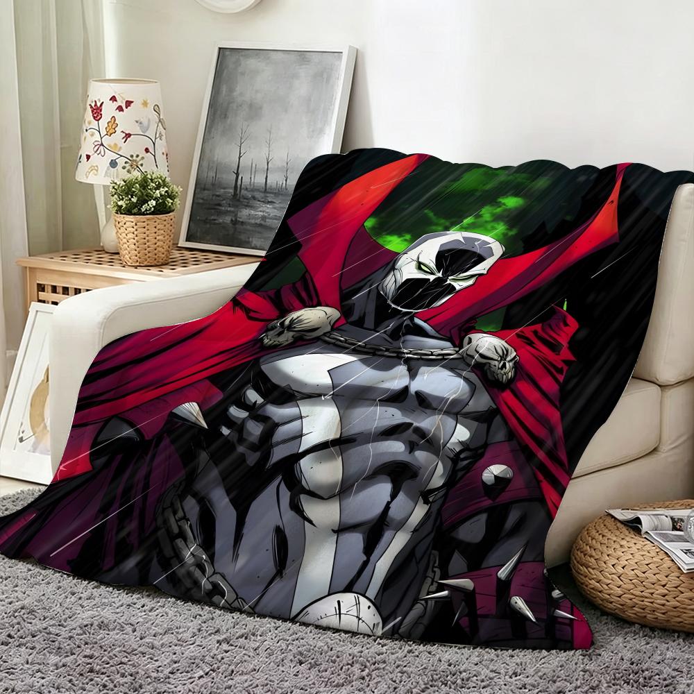 Comic S Spawn Throw Flannel Throw Blanket Suitable for Sofa,Living Room,Bedroom