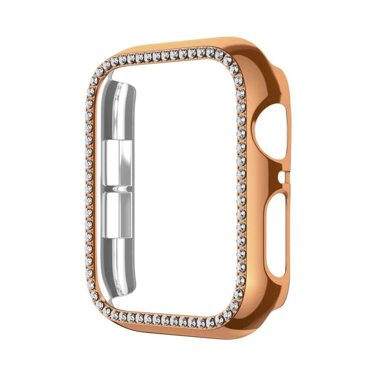 Diamond Cover for Apple Watch 10 9 8 Case 46mm 42mm 45mm 41mm 44/40mm Bling Protector iWatch series 7 se 6 5 Bumper Accessories