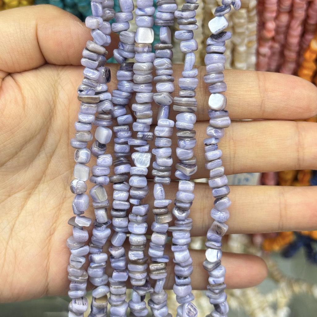 5mm Freshwater Shell Cube Beads for DIY Jewelry: String, Bracelet, Necklace Accessories