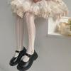 New Summer Girls Tights Pure Cotton Breathable Mesh Beige White Black Children Princess Pantyhose Lolita Leggings For 2-12Y