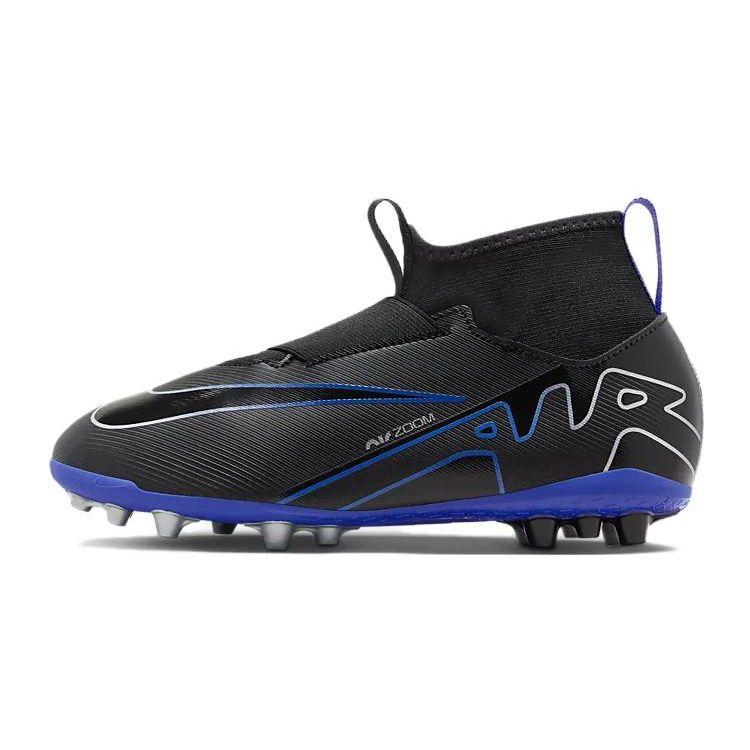 Nike Mercurial Superfly 9 Academy AG Grass Anti-Slip Shock Absorption Durable Low-Top Kids Football Shoes Kids Football Shoes Black DJ5613-040