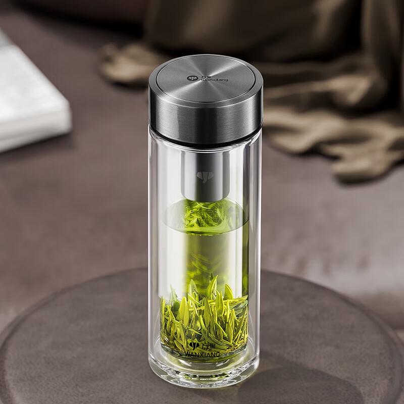 WANXIANG Double-Layer Glass Tea and Office Cup