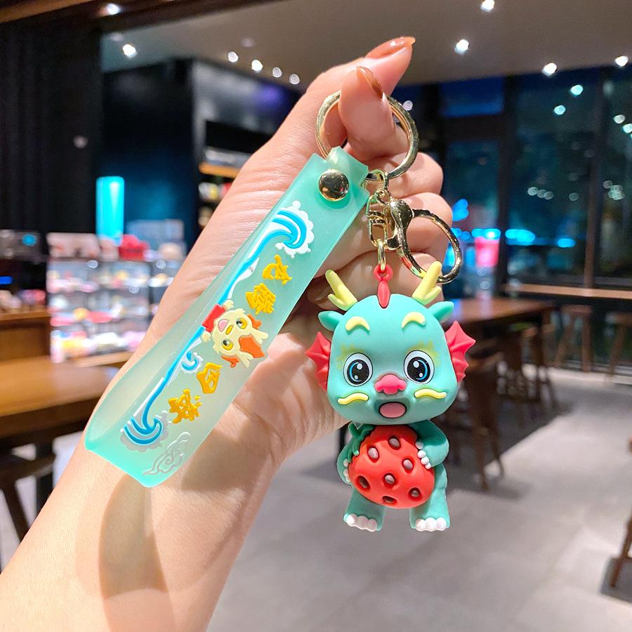 Cute Cartoon Get Rich And Lucky Cat Keychain Tassel Doll Car Key Chain Pendant Night Market Stall Gift