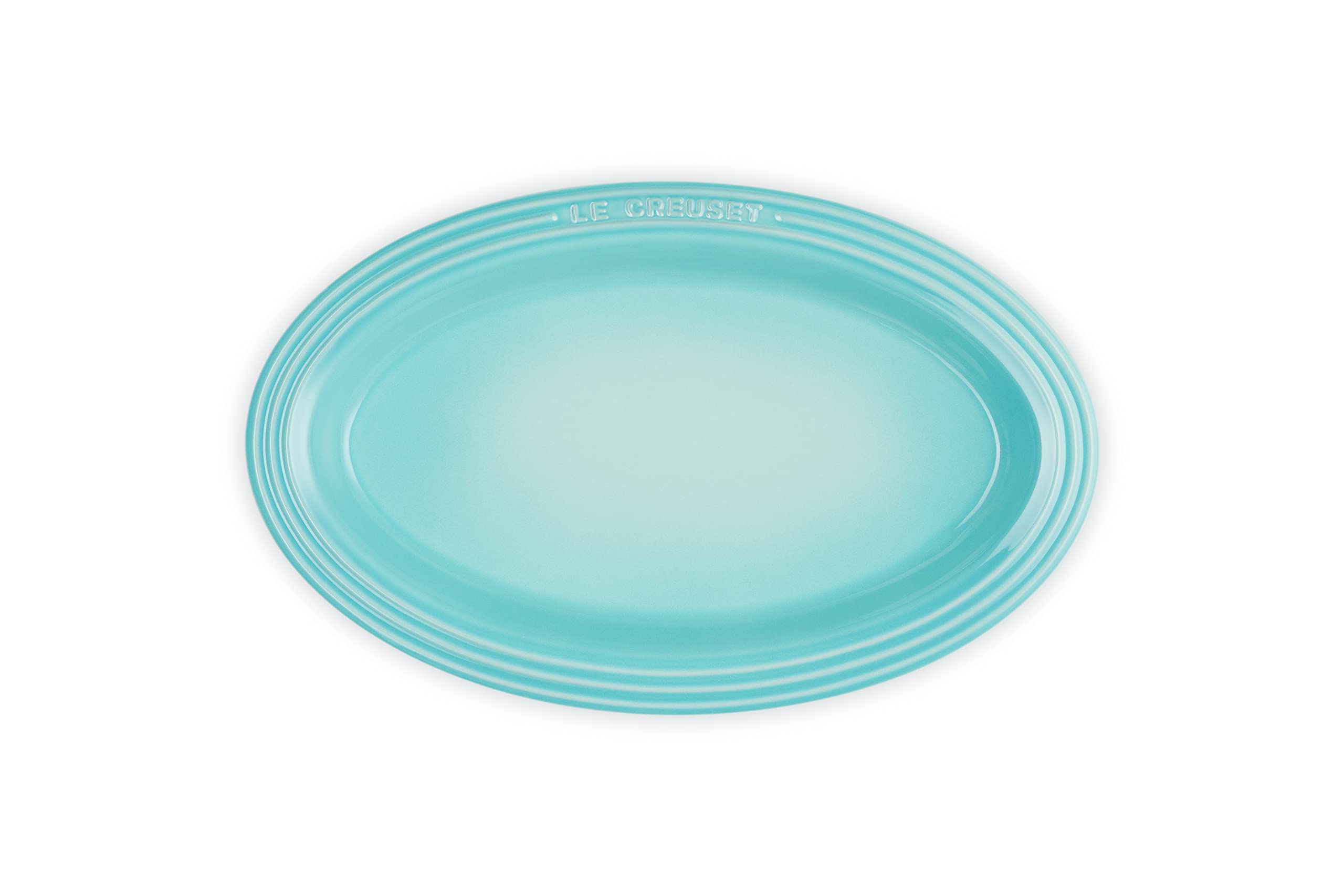 Le Creuset Oval Plate 25cm Cool Mint