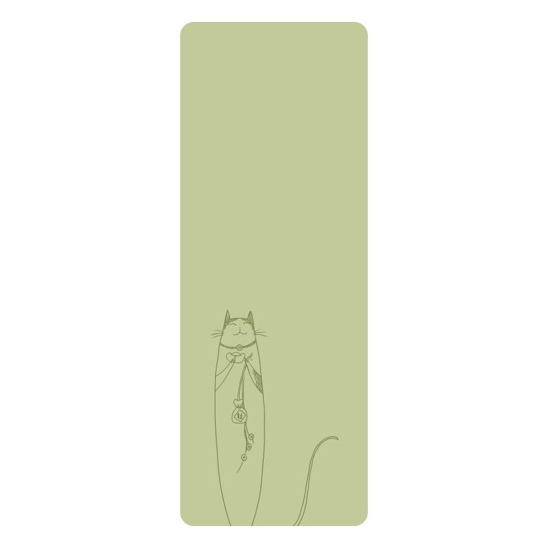 Premium Natural Rubber Yoga Mat - Non-slip, Sweat-absorbing, Extended, and Widened Plank Support.