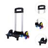 Backpack Trolley Wheeled Luggage Cart Stand Aluminum Alloy School Bag Foldable Hand Truck