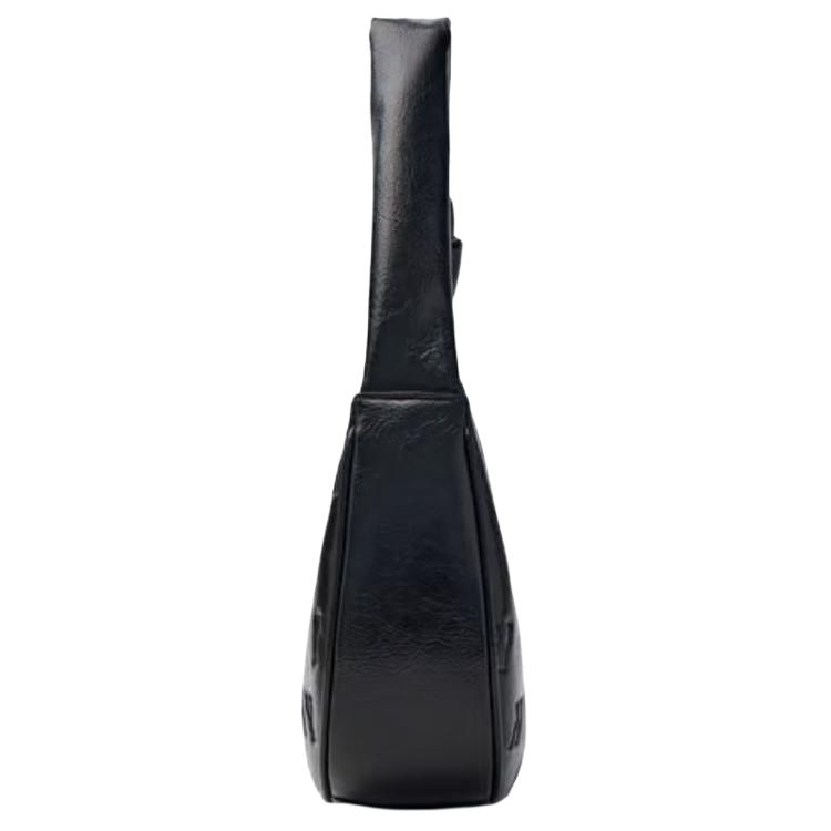 New MLB MONOGRAM New York Yankees Synthetic Leather Hobo Bag, Handbag Women's Black 3ABQMV15N-50BKS