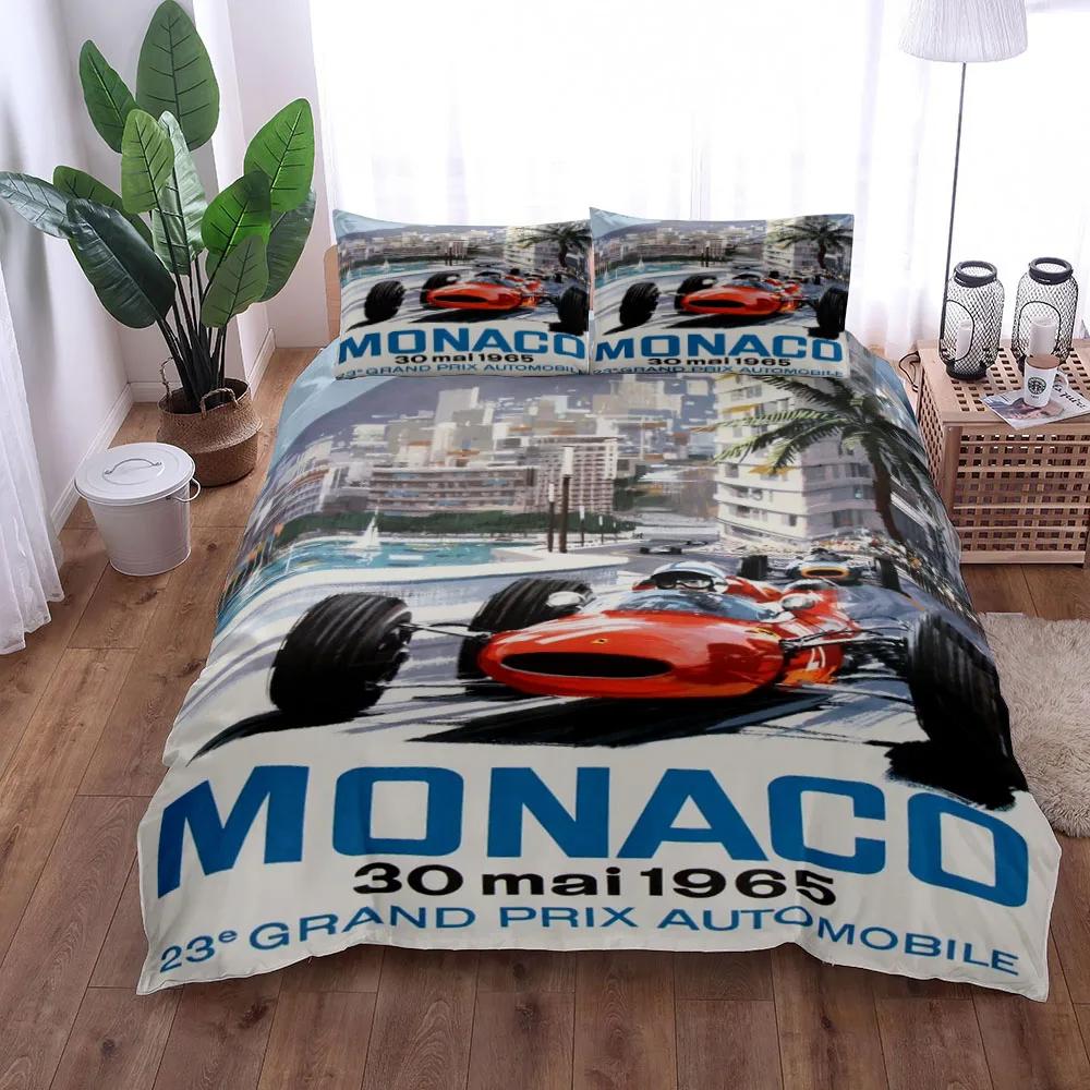 Gt3 Rally Duvet Cover Set King Queen Double Full Twin Single Size Bed Linen Set Cover with Pillowcase Custom