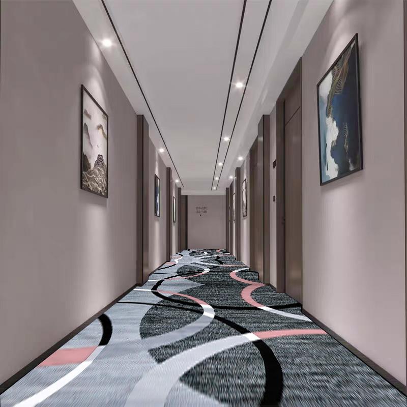 Nordic Geometric Style Long Corridor Carpet Luxury Hallway Area Rugs Non-slip Stair Floor Mat Aisle Carpet Runner Customizable