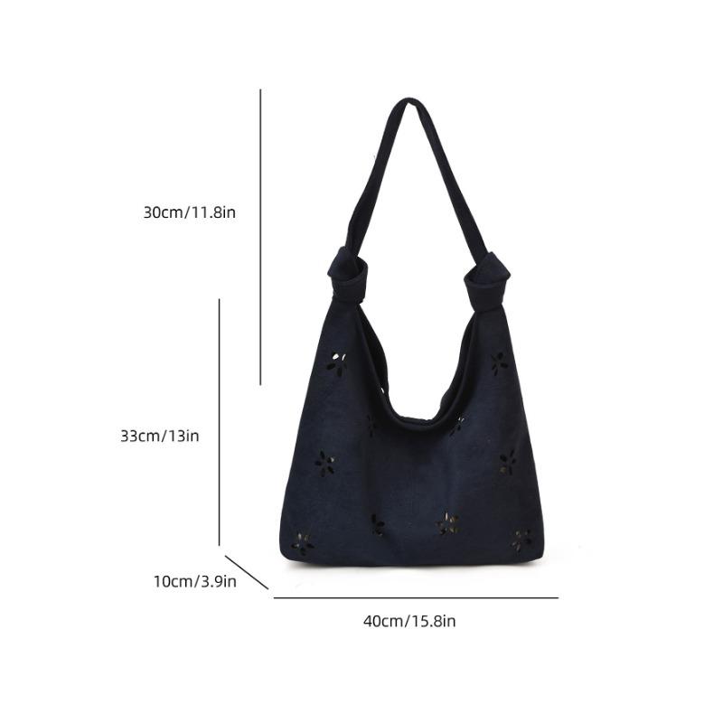 Niche Premium Velvet Bread Retro New Large-capacity Shoulder Bag Underarm Bag Casual Versatile Commuter Tote Bag
