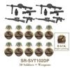 DIY WK2 Infanterie Sanitäter Soldat Motorrad Sowjetische US-Armee Militär Waffe Waffen Baustein Ziegel Kinder Kind Geschenke Spielzeug