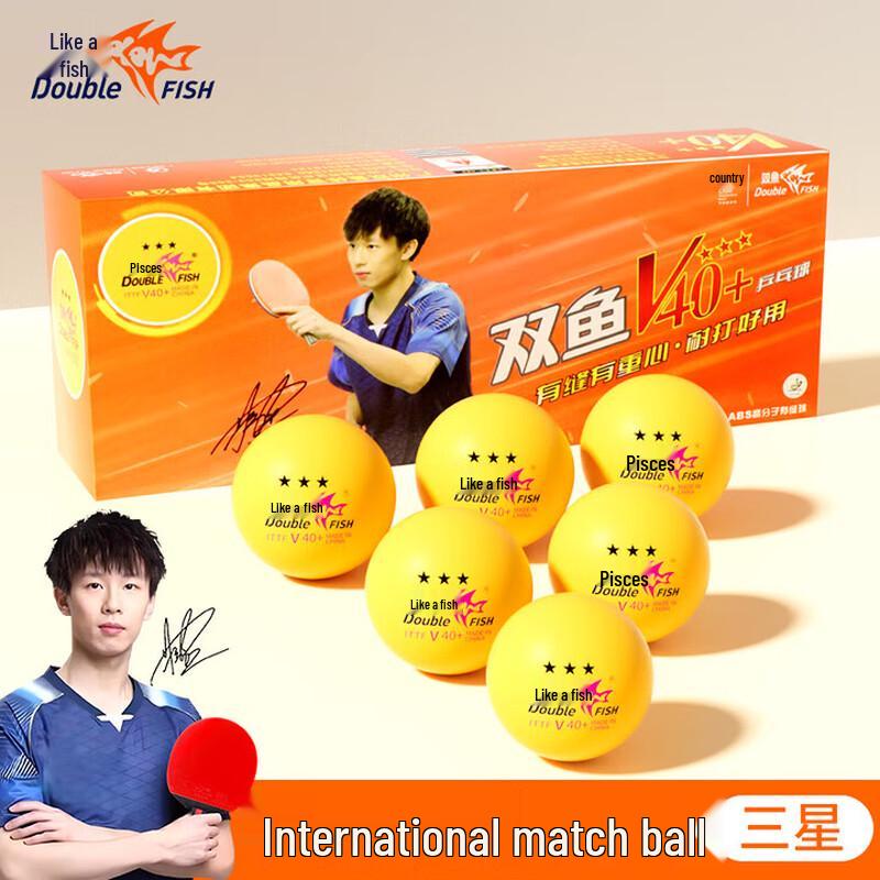 Double Fish V40+ ABS 3-Star Table Tennis Balls