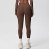 High-Waist Quick-Dry Double-Sided Brushed Yoga Pants for Running and Fitness Moisture-Wicking Athletic Tights