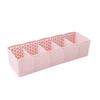 5 Cells Plastic Organizer Storage Box Tie Bra Socks Drawer Cosmetic Divider Housekeeping Container