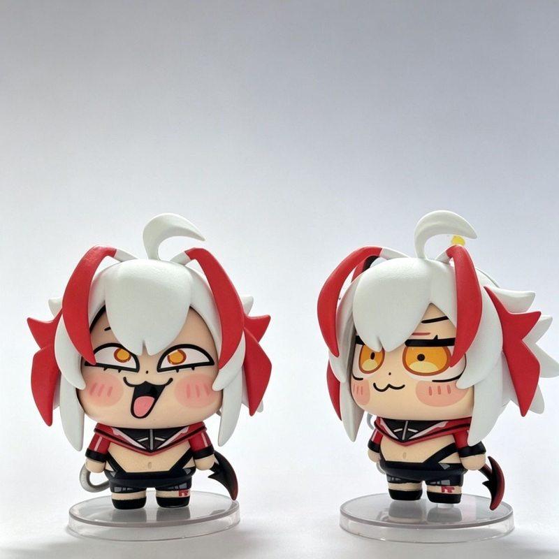 Q Versie Arknights Vishdell Schattige Figuur Chibi Wisadel Anime Figuur Spel Verzamelaar Model Speelgoed Bureau Ornament Huis Decoratie Cadeau