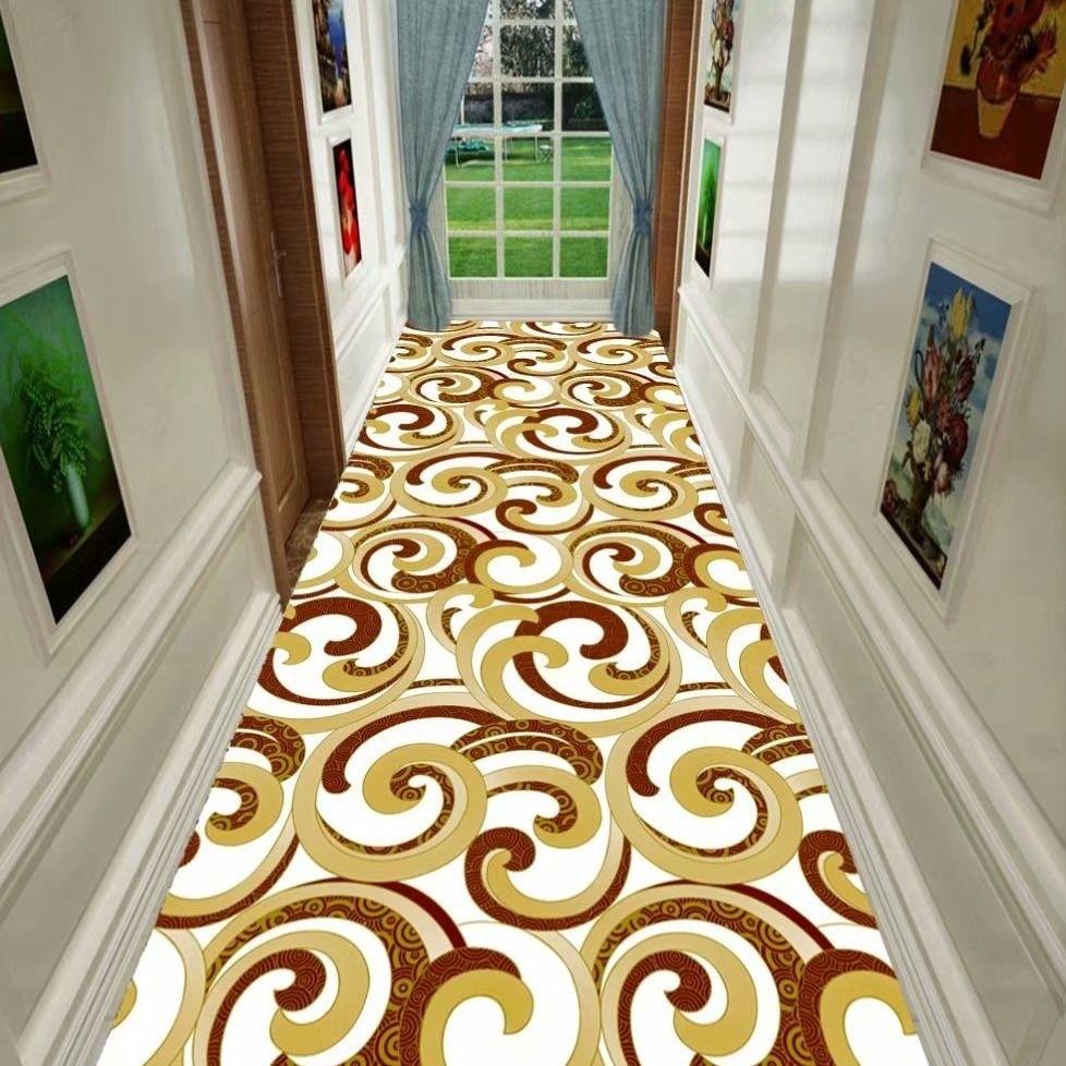 3D Corridor Green Stream Fish Long Carpet Living Room Decoration Home Aisle Non-Slip Floor Mats Modern Luxury Entryway Decor Rug
