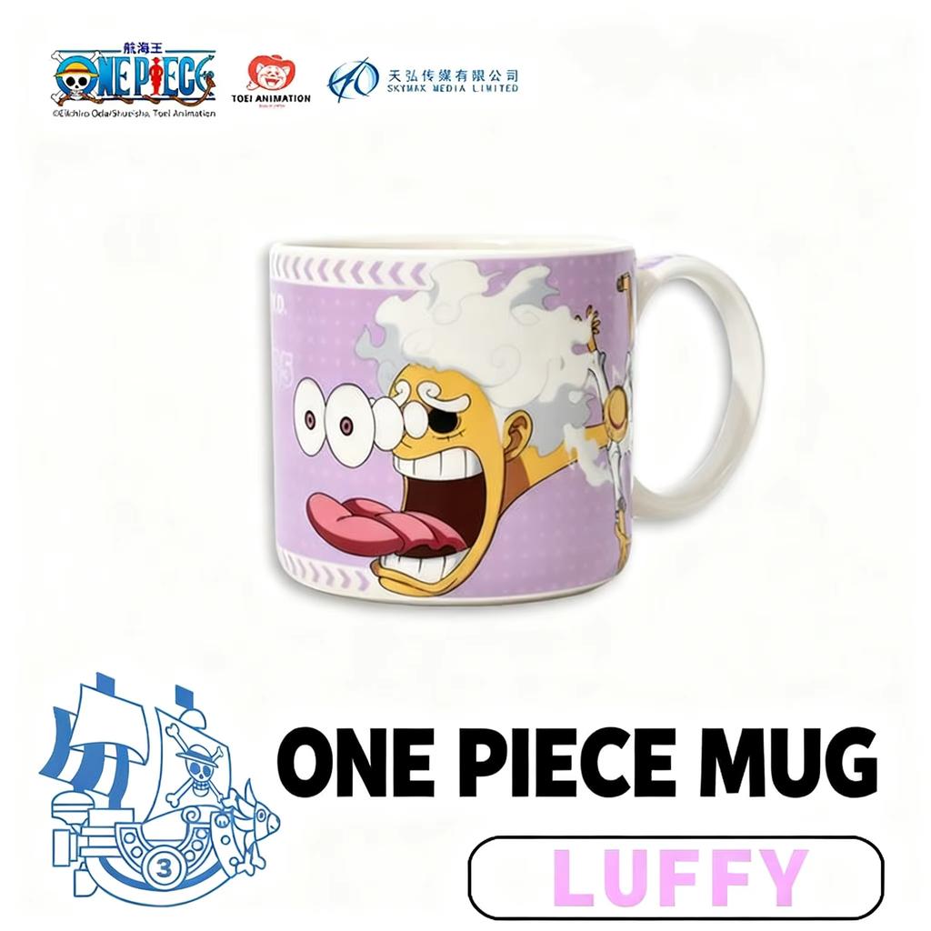 High Quality 1pc Official One Piece Egghead Arc Mugs-Luffy(Gear5/)ZoroChopper In Egghead Design Ceramic Drinkware for Manga Enthusiasts