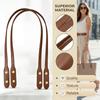 PU Leather Replacement Straps Set for Women Handbags 4 Piece Brown Shoulder Bag Handles 0.8 0.3 0.6cm 0.9 0.4 0.65cm