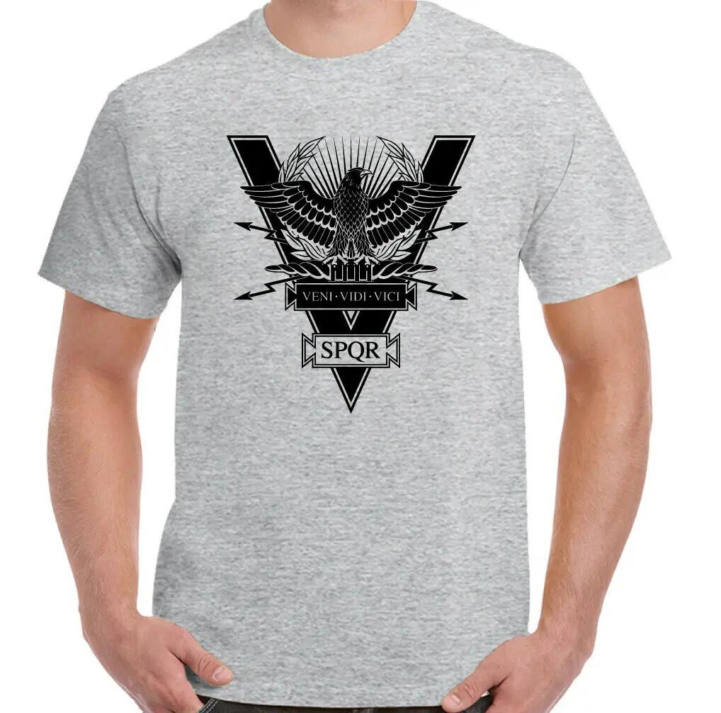 Roman Empire SPQR Roman legion Eagle TShirt 100 Cotton ONeck Summer Short Sleeve Casual Mens Tshirt Size S3XL