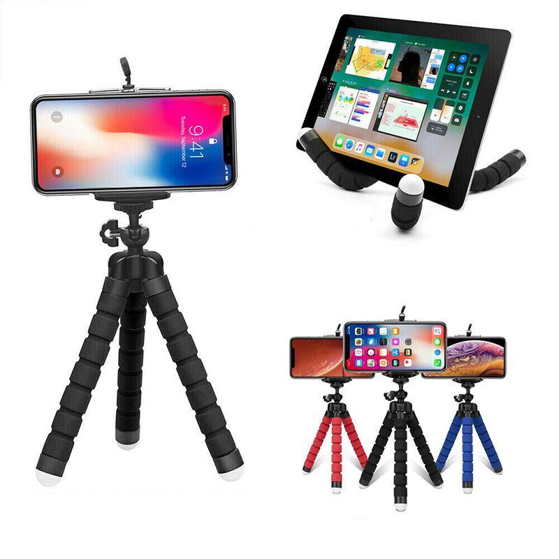 Universal Mobile Phone Holder Tripod Stand For Iphone Camera Remote With