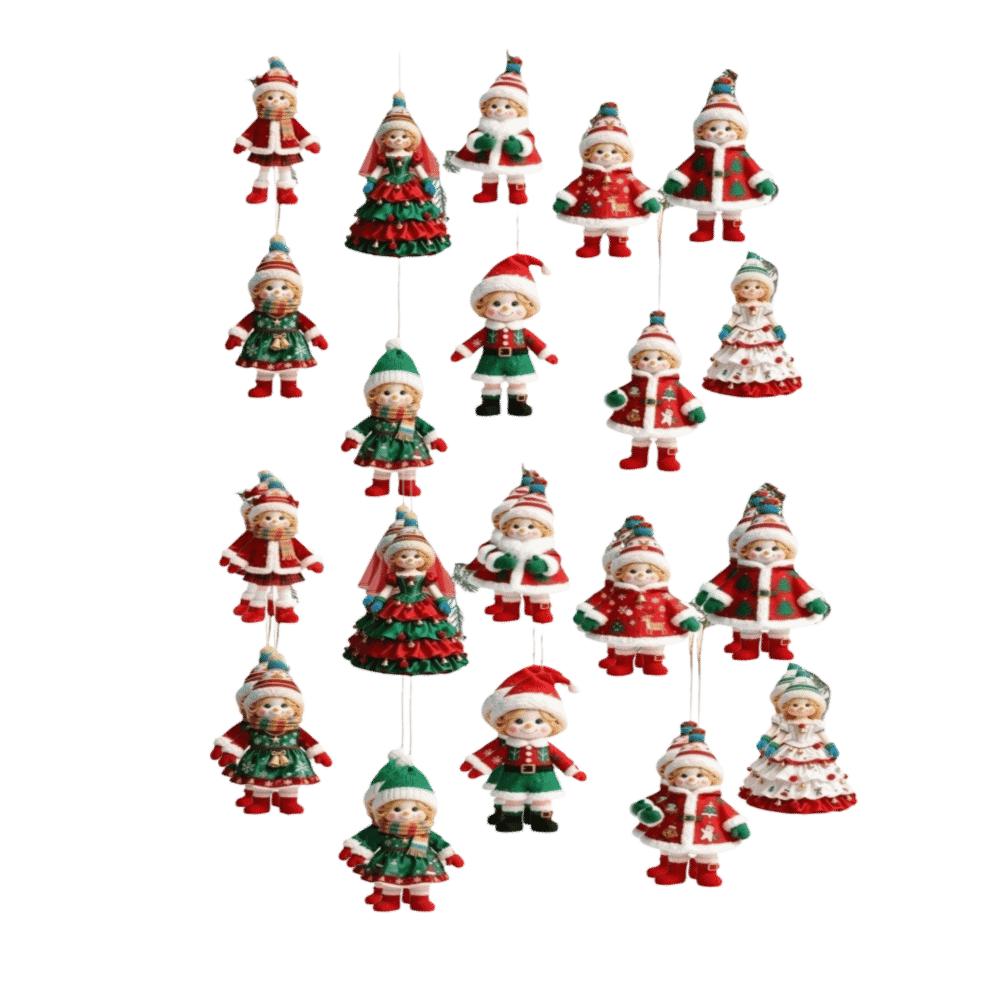 2D Flat Christmas Tree Decor Wooden Xmas Decor Christmas Hanging Thanksgiving Decoration