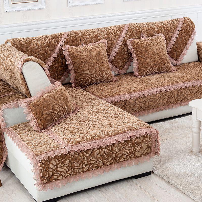 

Зимний противоскользящий стул из массива дерева, однотонный, со спинкой из кружева, набитый полотенцем Coffee Rose Velvet 70*70cm