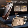 Gunwon iPhone 16 Pro Max MagSafe CD Rotating Automatic Aluminum 9H Tempered PC Camera Lens Full Wireless iPhone 16 Pro Max Case, Double-Sided