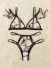 Lingeries Sexy Hot Transparent Bra Set Lightweight Mesh Transparent Triangle Cup Underwear Ultra-thin Look Adult Female Porn Sex