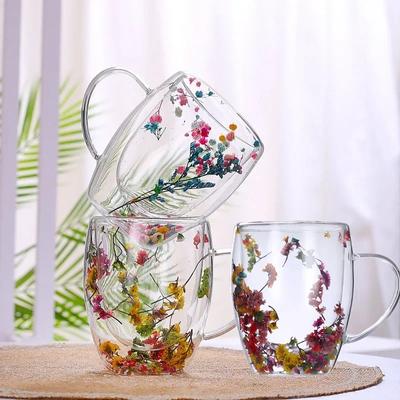 Transparent Double Layer Glass Coffee Mug Thermos Mug Bar Tea Milk Juice Water Coffee Mug Glass Cups