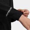adidas Solid Color Logo Jacquard Full Zip Jacket Women Jackets Black HS9976