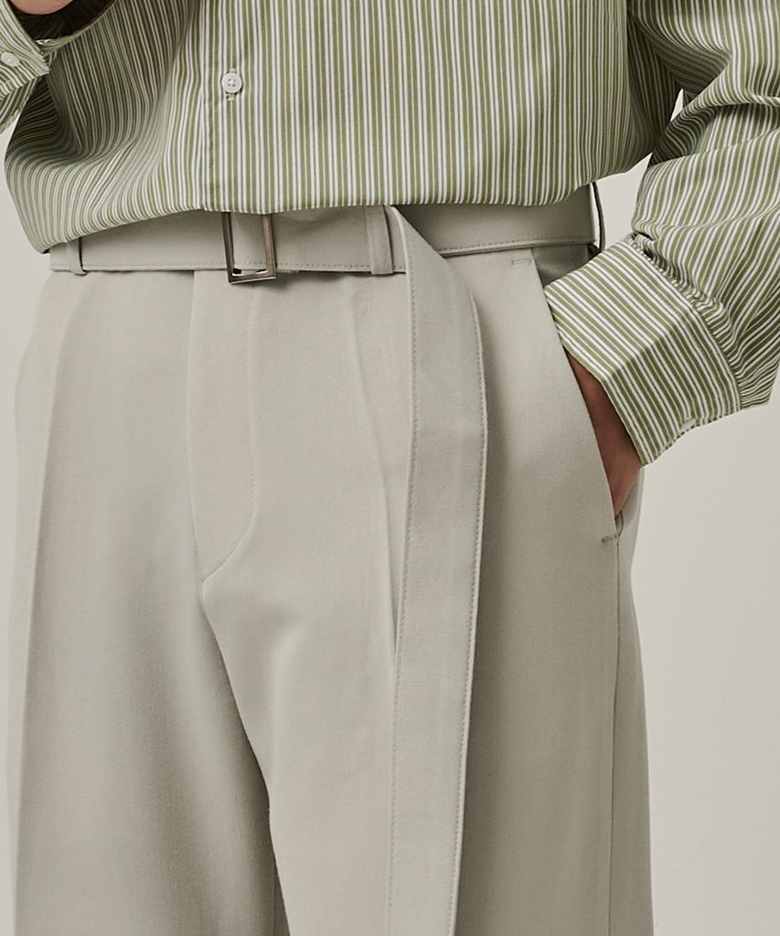 ANALOG MOOD Easy Tr Semi-Wide Slacks (Gray)