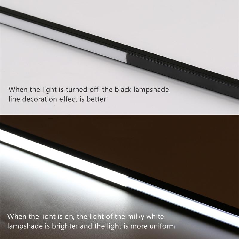 0.5M LED Aluminum Profile Diffuser Milky White Black PC Cover for U/V/W/Y-shape Channel Hard Bar Strip Light Replace Lampshade